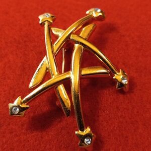 Monet Vintage Shooting Stars Brooch